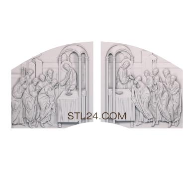Religious panels (PR_0215) 3D models for cnc